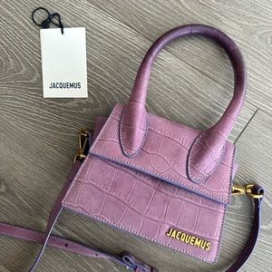 RARE Jacquemus Chiquito Moyen purple suede purse